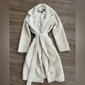 Luxurious Cream Sherpa Robe